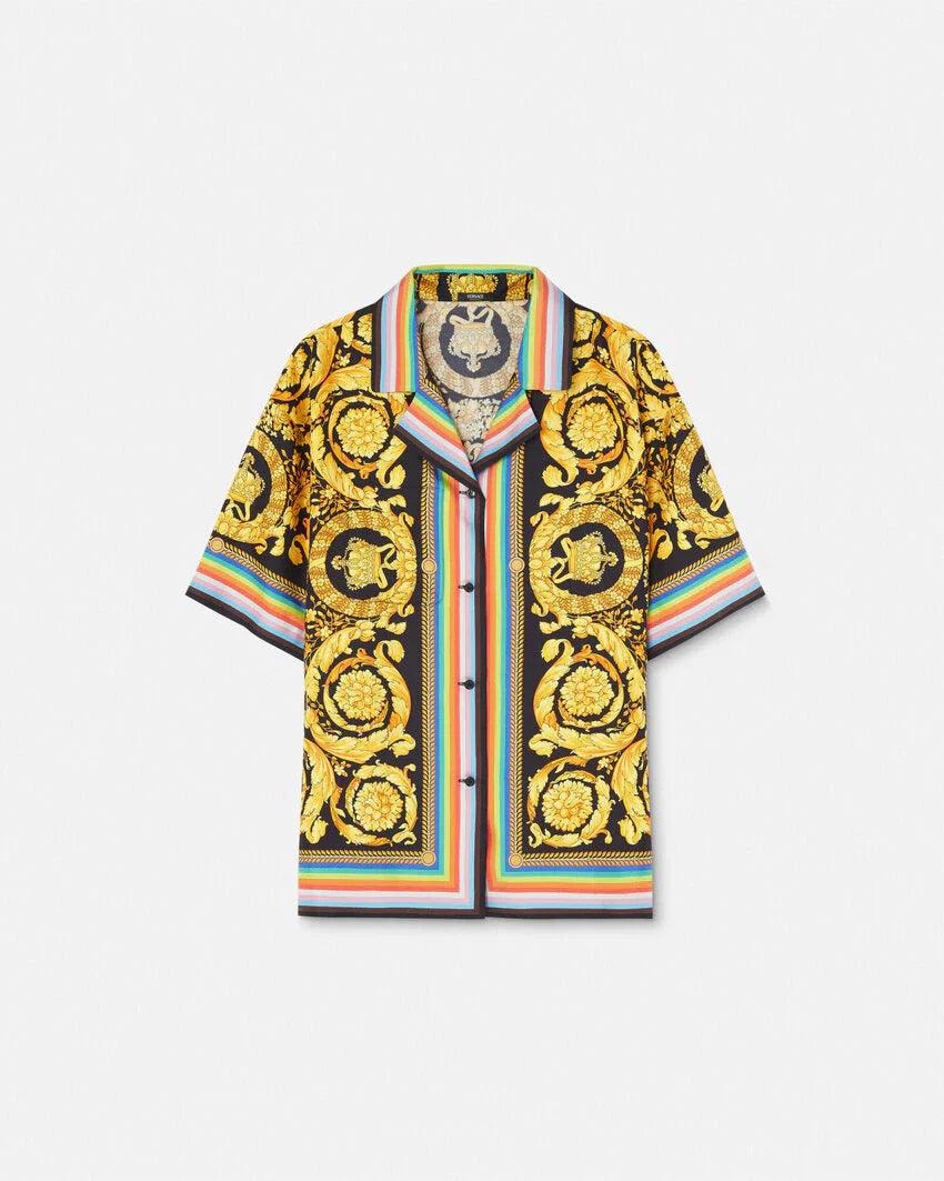 Versace BOROCCO Multi color Half Shirt V1