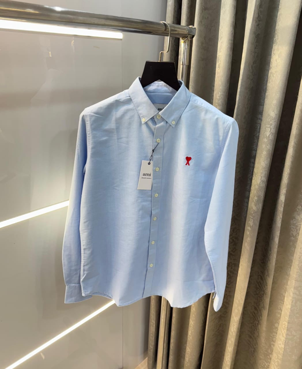 AMI PARIS SKY BLUE IMPORTED SHIRT A1
