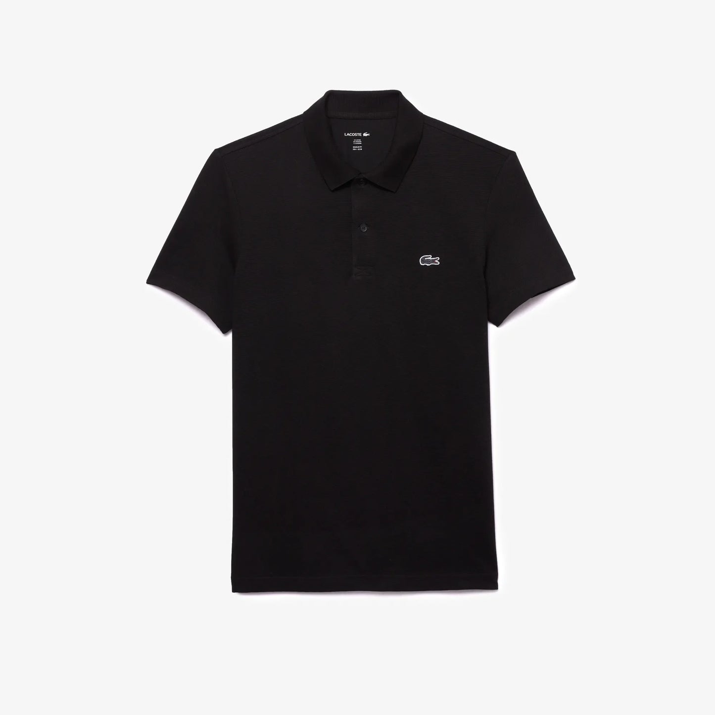 LACOSTE PREMIUM BLACK POLO T-SHIRT