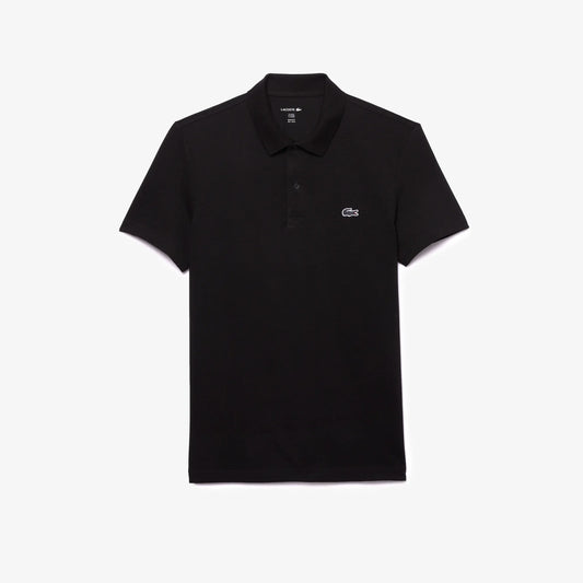 LACOSTE PREMIUM BLACK POLO T-SHIRT