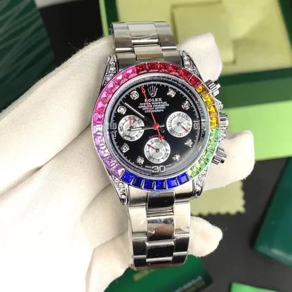 ROLEX DAYTONA RAINBOW (STEEL SILVER)