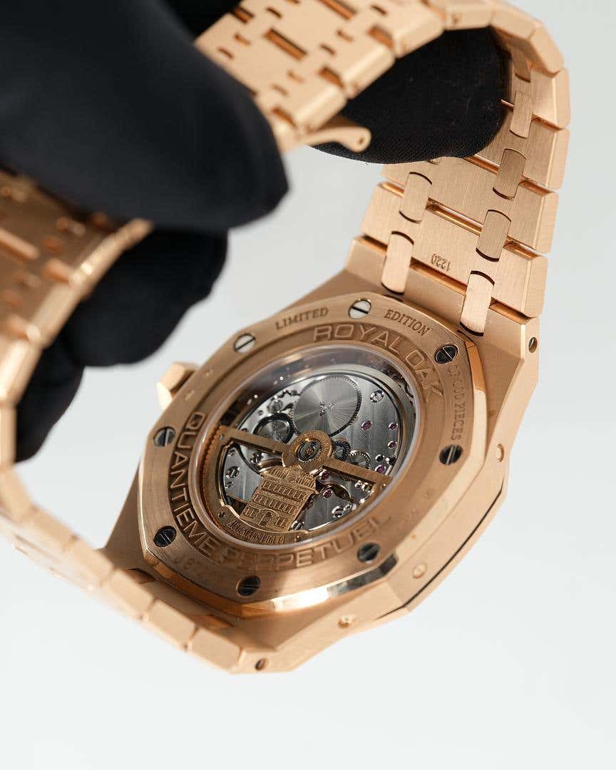 Audemars Piguet Royal Oak Perpetual Calendar/ 18k Rose Gold/ Blue