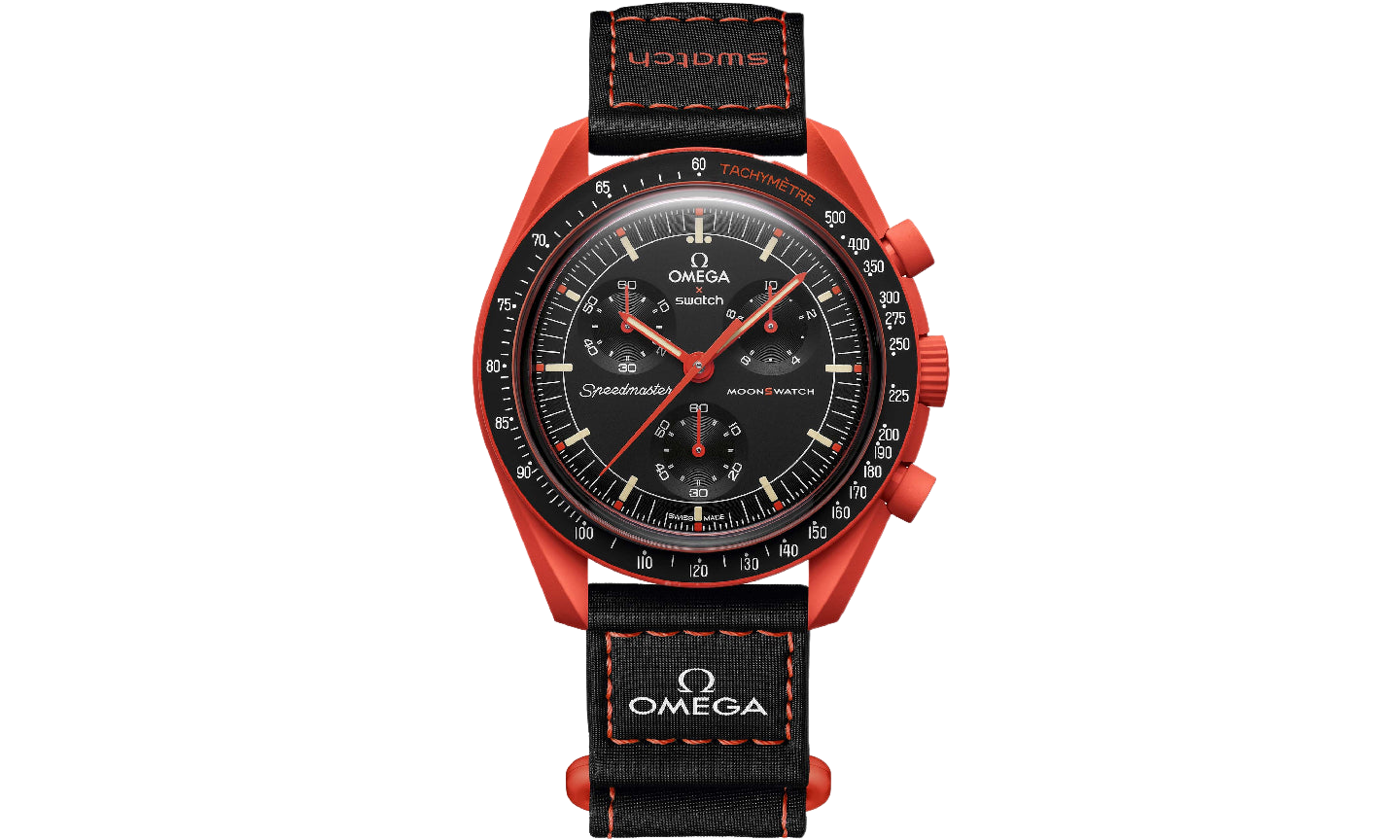 Omegaa x Swatchh MoonSwatch Mission on Earth Lava