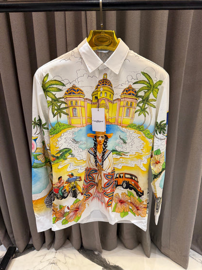 CASA BLANCA IMPORTED CREAM SHIRT