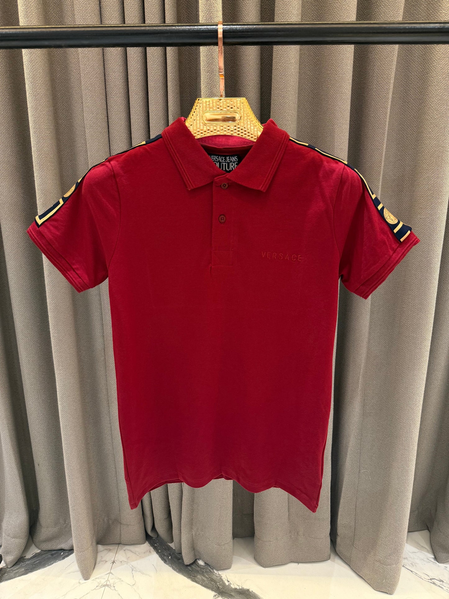 Versace Maroon polo Tshirt V5