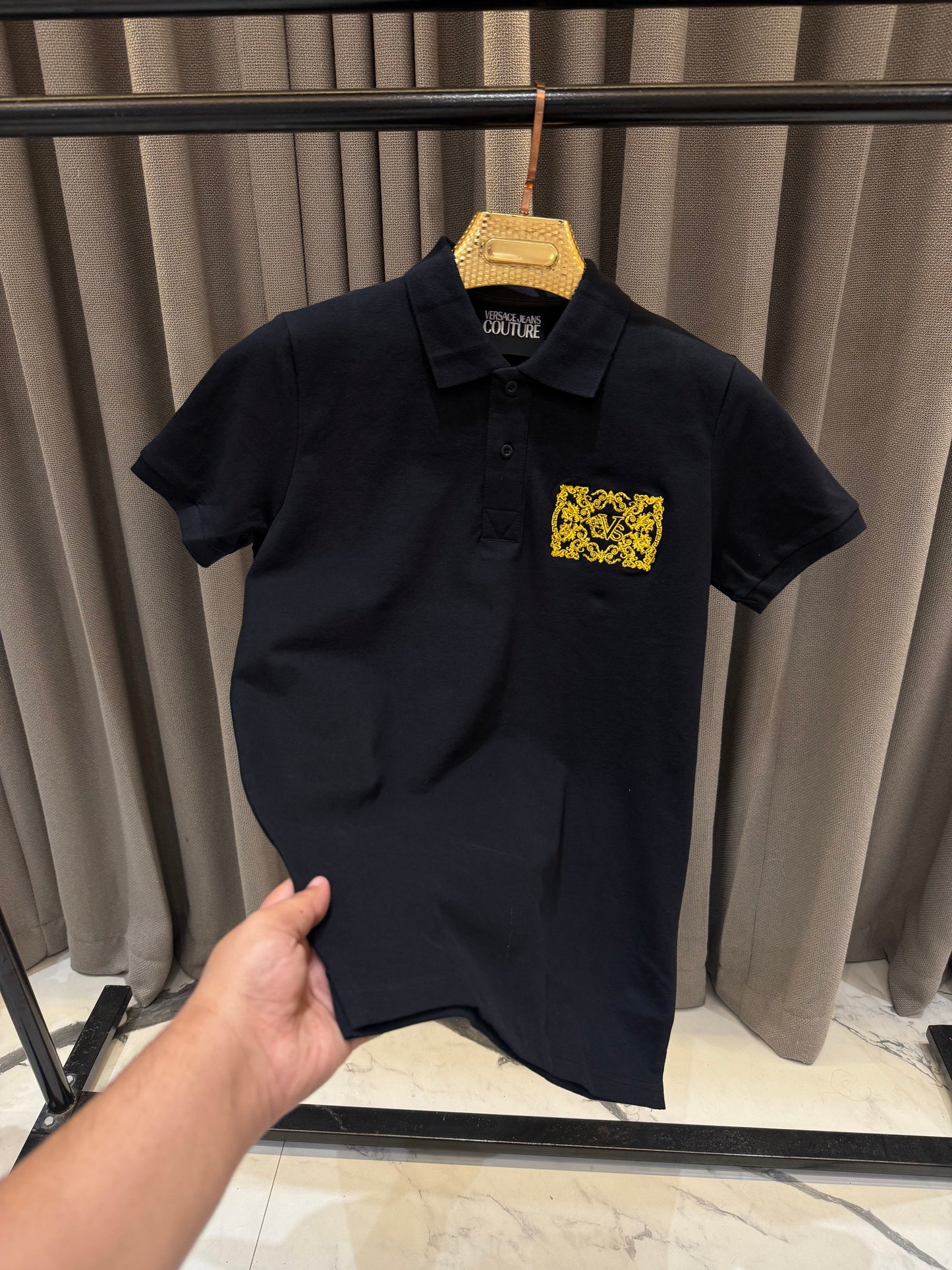 Versace Black Polo tshirt V5