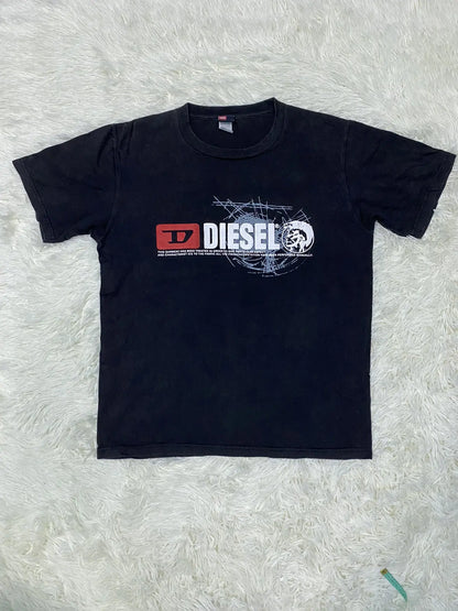 DIESEL IMPORTED BLACK TSHIRT