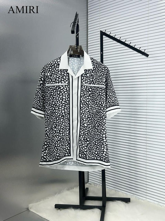 AMIRI WHITE ZEBRA PRINTED SHIRT