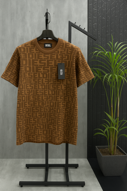 DIESEL IMPORTED BROWN TSHIRT