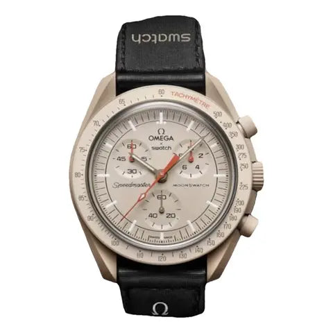 Omega X Swatch
Ceramic watch
Never worn, with tag
Beige, Ceramic