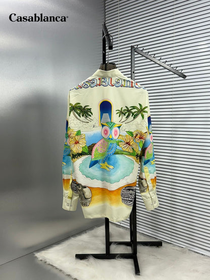 CASA BLANCA IMPORTED CREAM SHIRT