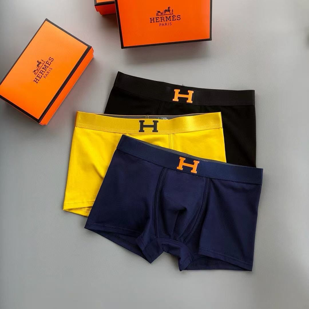 HERMES BOX PACK UNDERWEAR PACK OF 3 PCS BB
