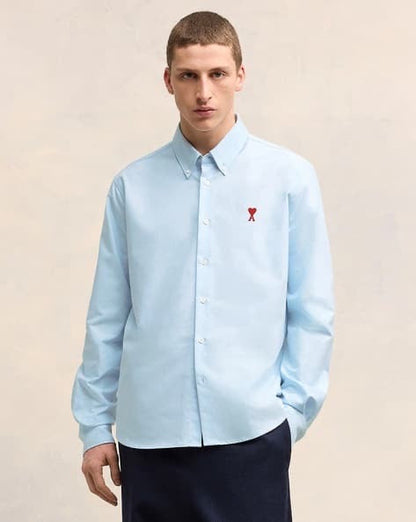 AMI PARIS SKY BLUE IMPORTED SHIRT A1