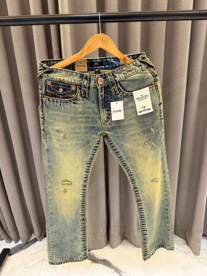 TRUE RELIGION IMPORTED LIGHT SHADE DENIM JEANS TR
