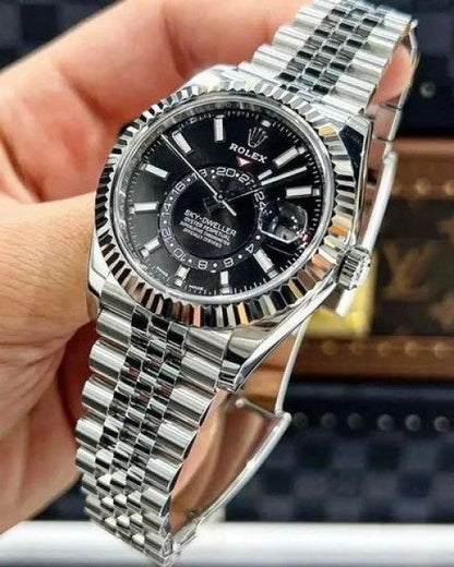 ROLEX SKY DWELLER -  SILVER BLACK