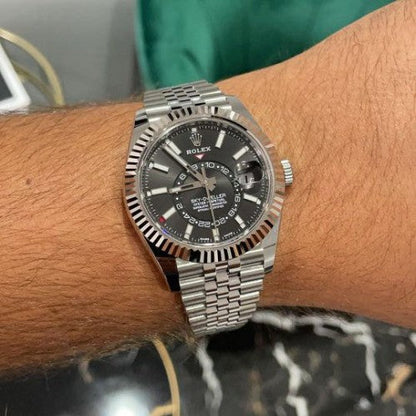 ROLEX SKY DWELLER -  SILVER BLACK