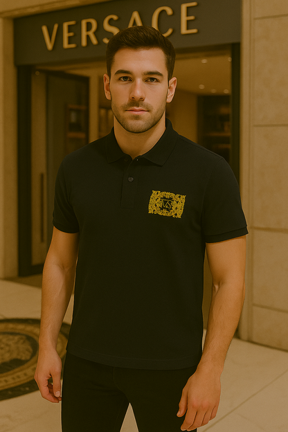 Versace Black Polo tshirt V5