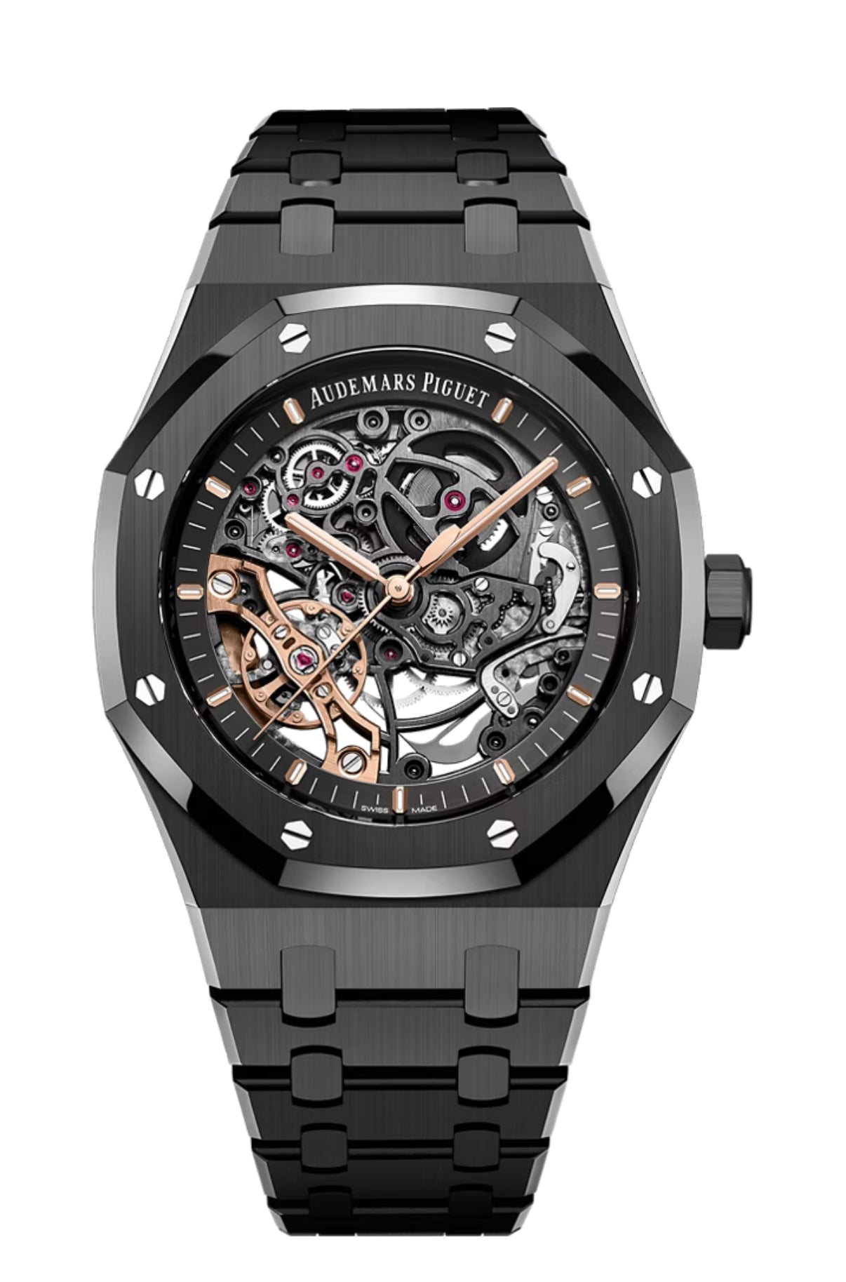AP – ROYAL OAK DOUBLE BALANCE WHEEL BLACK