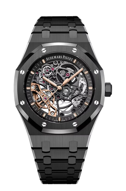 AP – ROYAL OAK DOUBLE BALANCE WHEEL BLACK