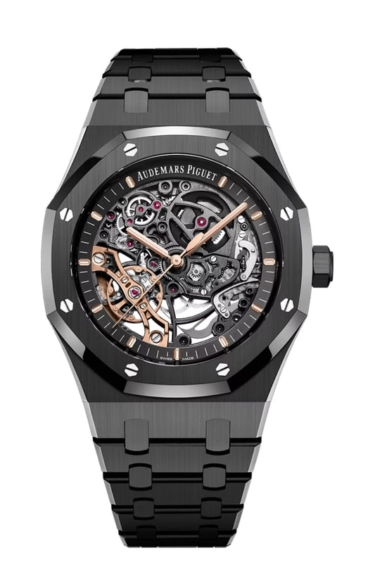 AP – ROYAL OAK DOUBLE BALANCE WHEEL BLACK