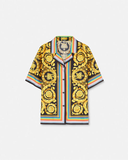 Versace BOROCCO Multi color Half Shirt V1