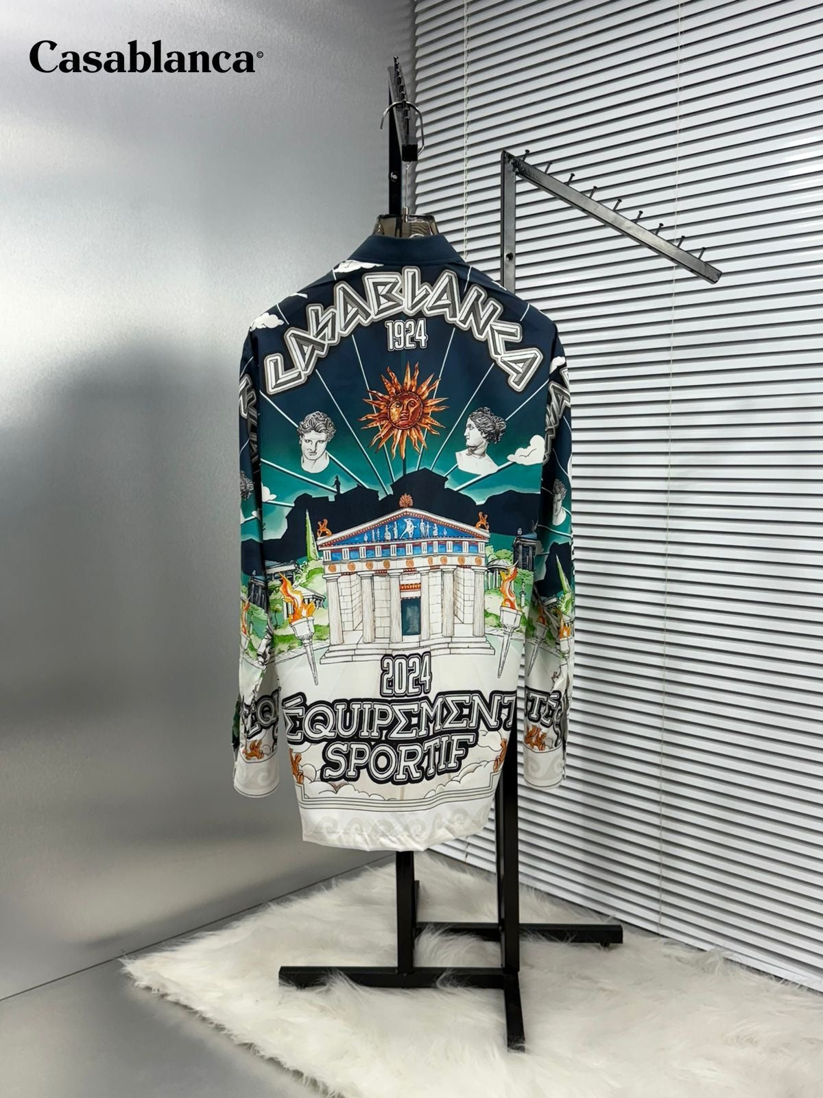 CASA BLANCA IMPORTED GREENISH SHIRT