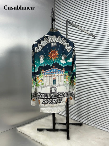 CASA BLANCA IMPORTED GREENISH SHIRT