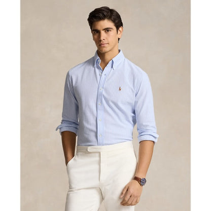 RALPH LAUREN LINEN SHIRT SKY BLUE R1