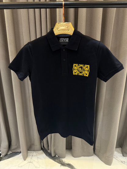 Versace Black Polo tshirt V5