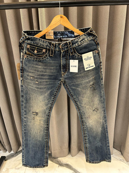 TRUE RELIGION IMPORTED BLUISH SHADE DENIM JEANS TR
