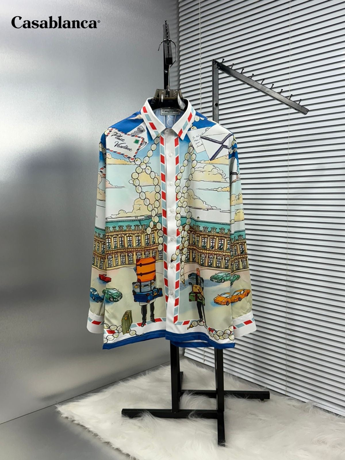 CASA BLANCA IMPORTED BLUISH SHIRT