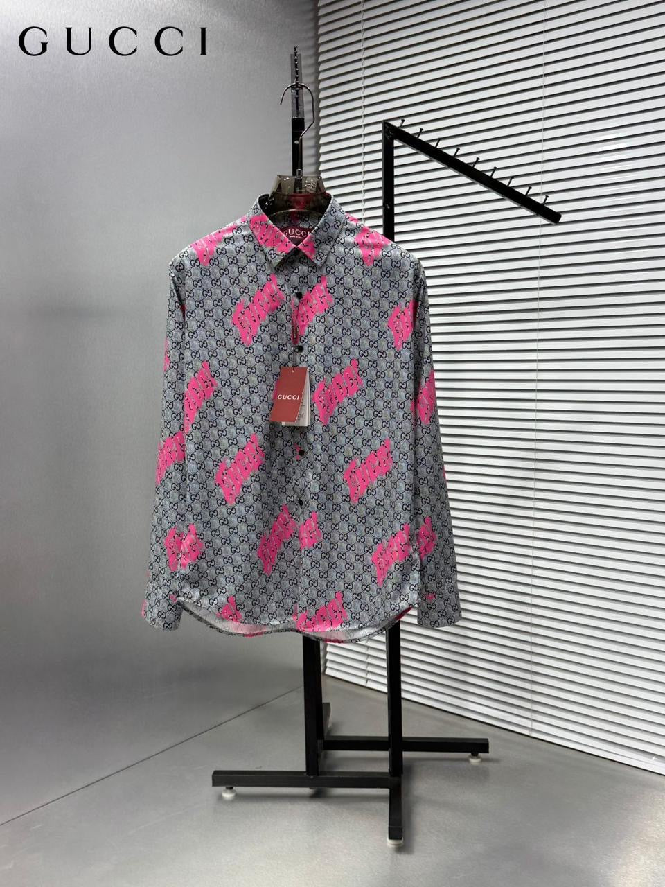GUCCI IMPORTED MONOGRAM SHIRT Gc