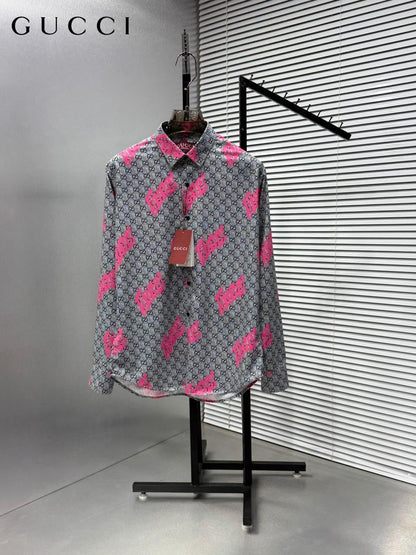 GUCCI IMPORTED MONOGRAM SHIRT Gc