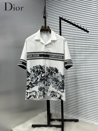 DIOR WHITE IMPORTED HALF SHIRT