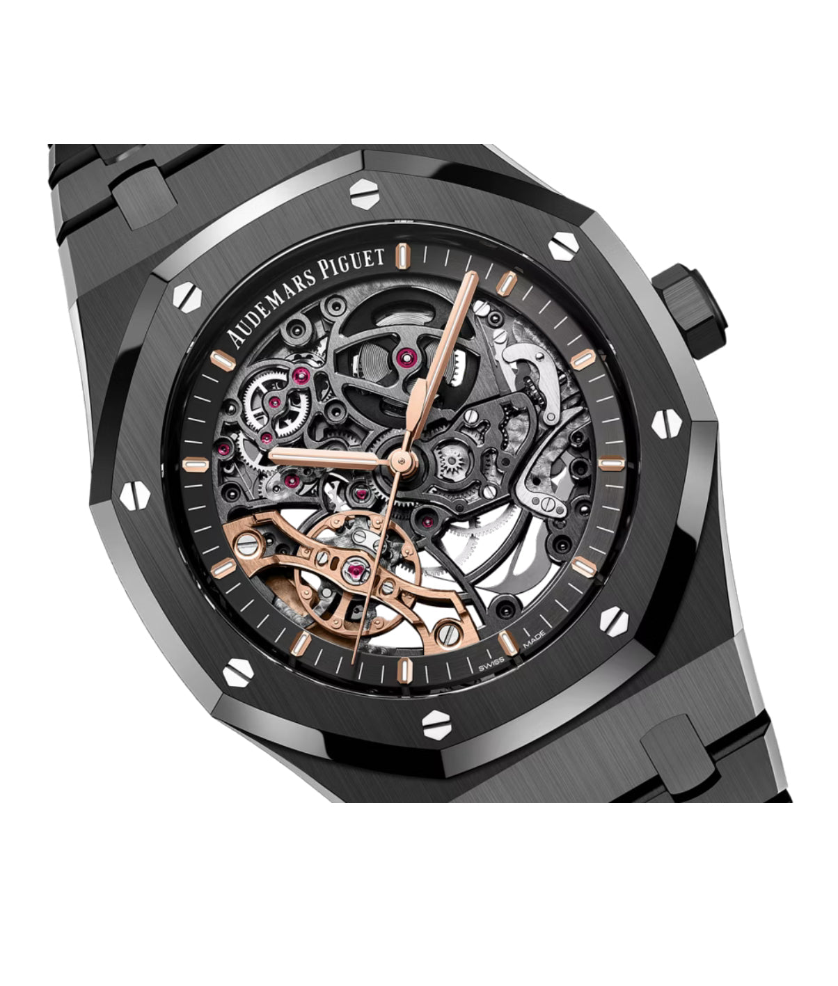 AP – ROYAL OAK DOUBLE BALANCE WHEEL BLACK