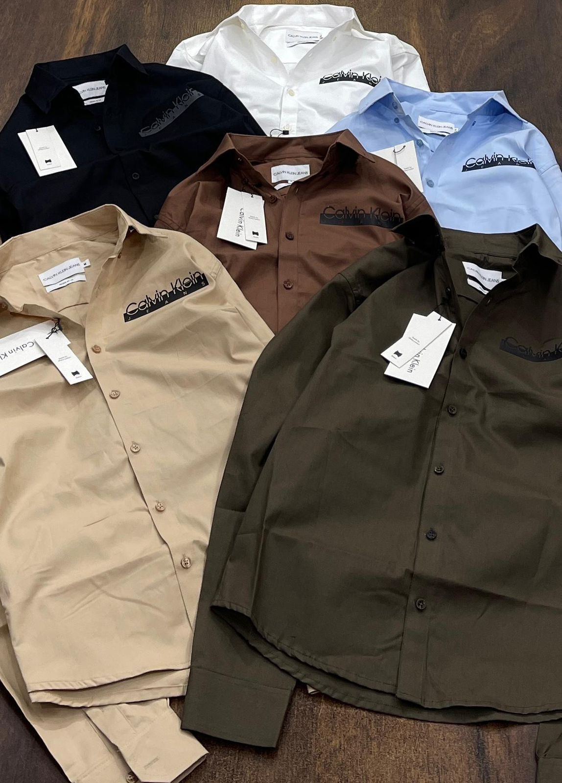 CALVIN KLEIN OLIVE SHIRT C1