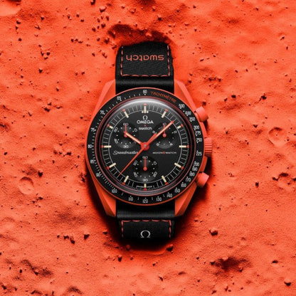 Omegaa x Swatchh MoonSwatch Mission on Earth Lava