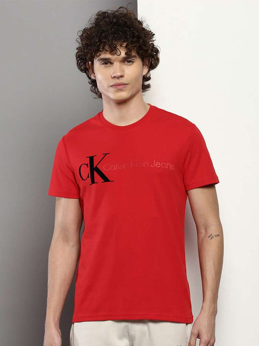 CALVIN KLEIN JEANS RED TSHIRT C1