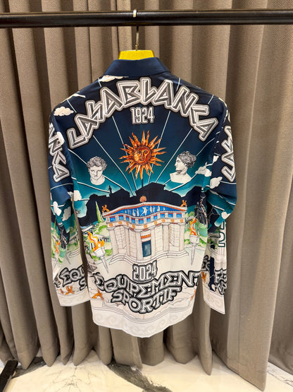 CASA BLANCA IMPORTED GREENISH SHIRT