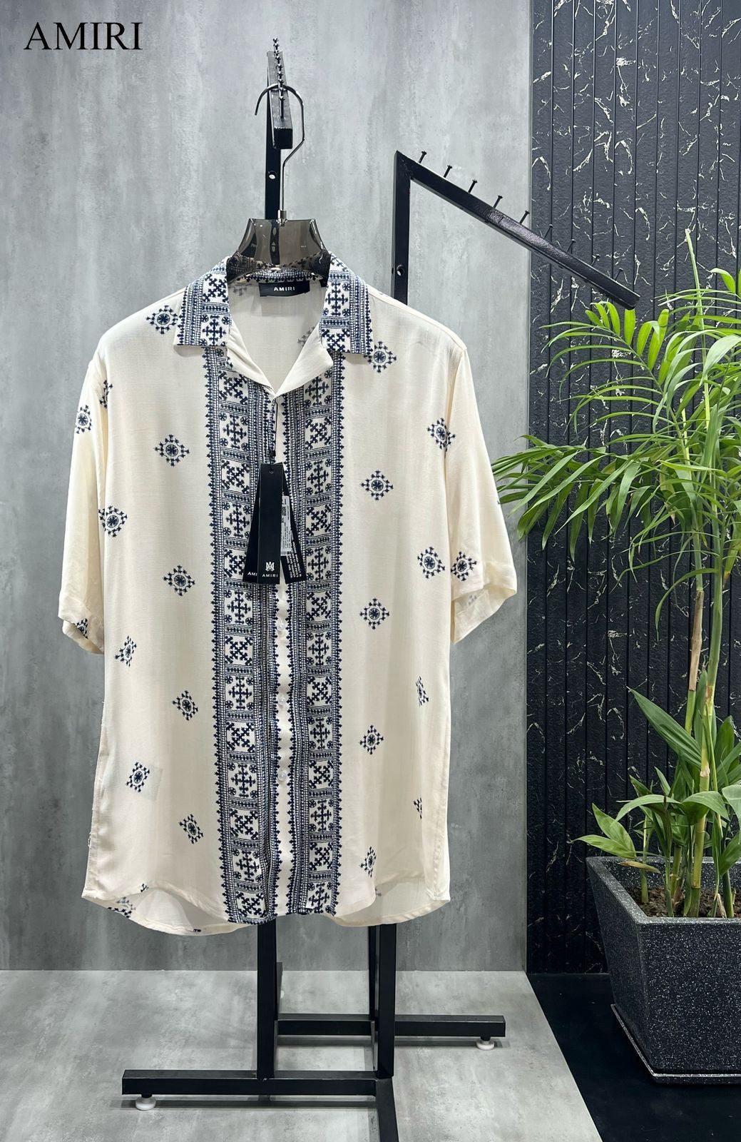 AMIRI IMPORTED LINEN HALF SHIRT