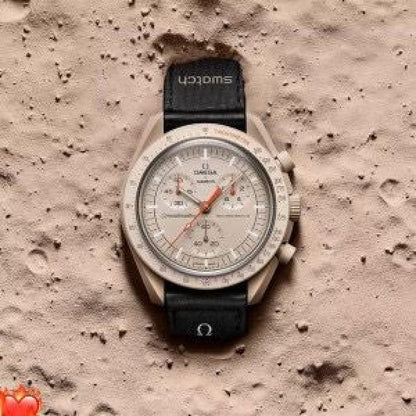 Omega X Swatch
Ceramic watch
Never worn, with tag
Beige, Ceramic