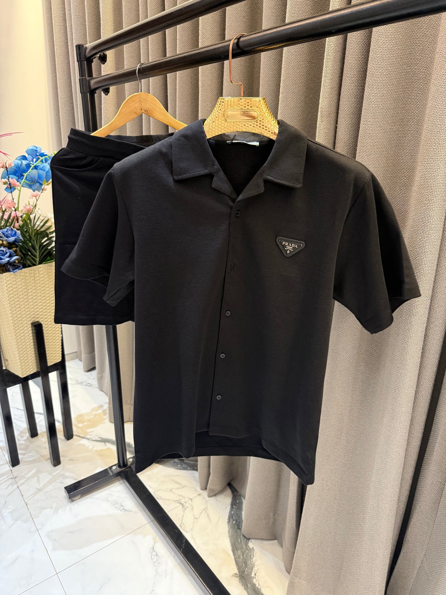 PRADA JET BLACK CORD SET P1