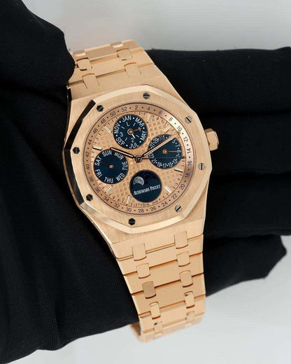 Audemars Piguet Royal Oak Perpetual Calendar/ 18k Rose Gold/ Blue