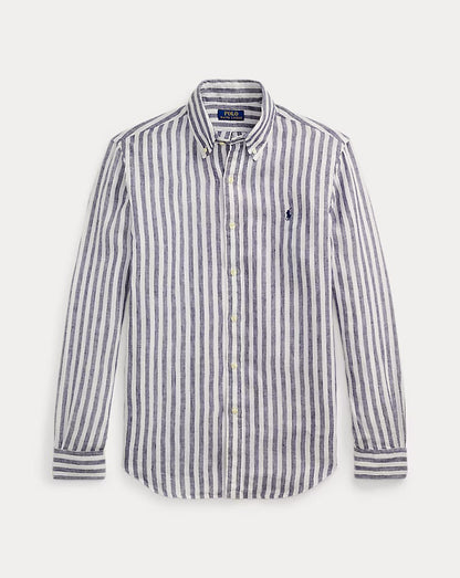 RALPH LAUREN BLACK WHITE STRIP LINE SHIRT R1