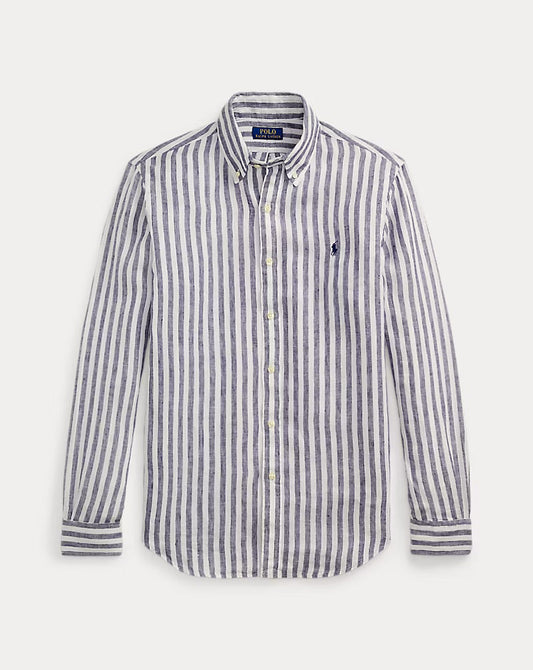 RALPH LAUREN BLACK WHITE STRIP LINE SHIRT R1