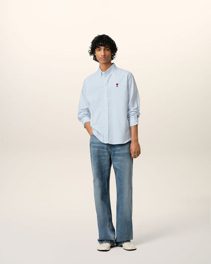 AMI PARIS SKY BLUE IMPORTED SHIRT A1