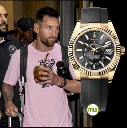 ROLEX SKY DWELLER OYSTERFLEX (GOLD BLACK)