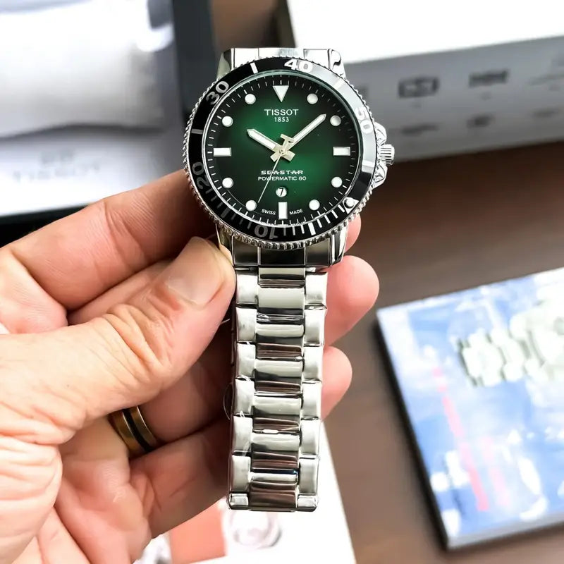 Tissot Sea Star Chain Silver Green