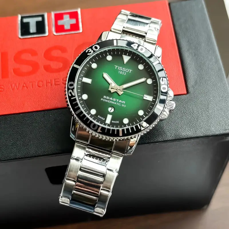 Tissot Sea Star Chain Silver Green