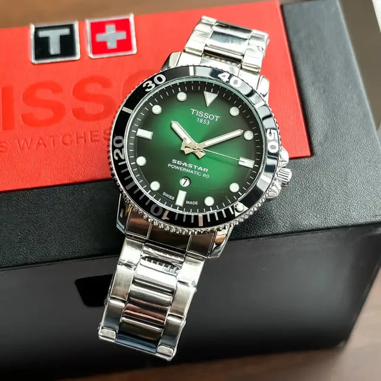 Tissot Sea Star Chain Silver Green